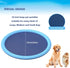 Splash Pad for Dogs Kids, Non-Slip Pet Thickened Durable Sprinkler Wading Pools, Splash Play Mat Outdoor Game Water