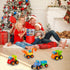 Push and Go Friction Powered Cars Toy Set - Construction Vehicles for 1-3 Year Old Boys - Tractor, Bulldozer, Mixer