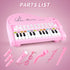 1-3 1 2 3 1st 1 2 3+ Amy&Benton Piano Music Toy Baby for Toddlers Pink for Girls Girl First Birthday Gift for Years Old