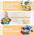 hahaland 2PCS 0-6 Tummy 0-12 Baby Books for Baby Shower Gifts - - Baby Toys Months - Touch & Feel Time Sensory Soft