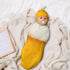 Qiohoey 11.4x21 0-6 Velvet Funny Beer Food Baby Swaddle Blanket with Beanie Hat, Unisex, One Size, In, Months