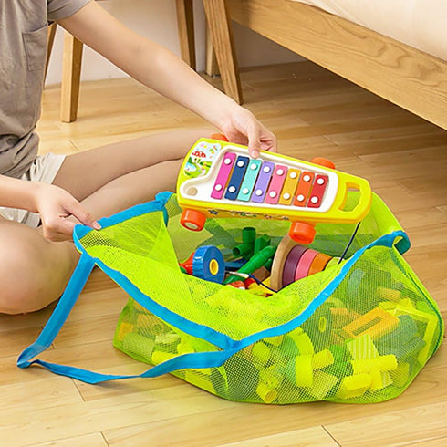 Xplanet Large Mesh Beach Bag for Family Beach Toys, Toy Storage Bag to Keep Away from Sand & Water