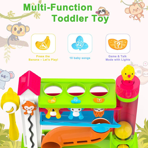 VOILBTOY 1-2 12-18 1-3,Birthday 1+ Musical Toy for Year Old Boys,Educational Baby Toys Months,Ball Drop Toy