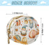YETTASBIN Hot Air Balloon Gnome Portable Pacifier Holder Case with Metal Hook Buckle & Zipper for Diaper Bag