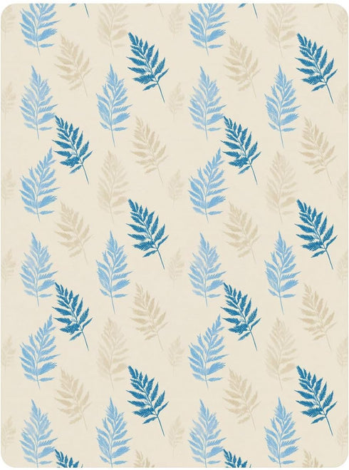 decor gift 1 Pack Fern Baby Blue Baby Crib Sheets Cotton Playard Sheet Soft Crib Mattress Sheet for Nursery Decor para