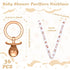 Geiserailie 36 Pcs Baby Shower Pacifiers Necklace Acrylic Pacifiers Necklace Charm Party Favors for Girls Boys Baby