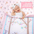 Set 3 Set UOMNY Crib Bedding for Girls Piece Woodland Baby Girl Crib Bedding Include Fitted Crib Sheet Comforter Crib