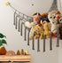 Large Stuffed Animal Storage Hammock Net - Toy Organizer Holder for Baby Nursery Room Decor - Grey