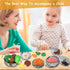 Sets 46Pcs, Set 3 4 Play Food for Kids Kitchen, Play Kitchen Accessories Stainless Steel Cookware Pots and Pans