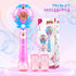 Beria Princess Toy Bubble Wand, Birthday Gifts for Girls 3-8, Light Up Bubbles Machine for Kids