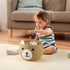 PandaEar Cotton Rope Baby Basket, Baby Gift Basket Nursery Laundry Organizer with Cute Bear Design for Storage Infant