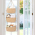 3-Tier 4 Hanging Basket, Wall Baskets, Over the Door Organizer with Hooks, Hanging Baskets for Organizing, Woven
