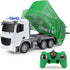 2.4Ghz Remote Control Garbage Truck Toys for Boys with Trash Bin Real Lights 1/24 Scale Recycling Truck
