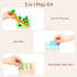 Montessori Toys Set for Babies 13-15 Months, 5 in 1 Educational Wooden Learning Toys with Sensory Ball & Object