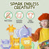 6 4-8 TinyGeeks Animal Shaped Crayons - Non Toxic Crayons for Toddlers - Washable - Perfect for Kids Ages - Easy