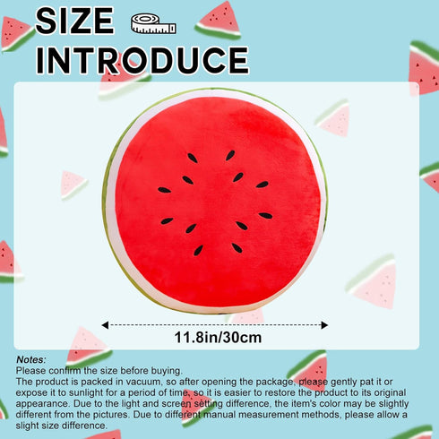 CHELEI2019 11.8" Cute Watermelon Pillow Plush Stuffed Fruit Cushion Hug Toy Gift for Kids