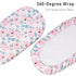 Set 2-Pack, Cozy 32"x16" Gllquen Baby Bassinet Sheets Breathable Bassinet Fitted Sheet Universal Fit Standard Mattress