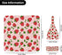 Midaivu Set 0-6 Cartoon Strawberry Swaddle Blanket for Newborns Baby Swaddle with Headband and Matching Hat New Born
