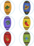 12 6 JOYIN Mini Wooden Fiesta Maracas Designs Noisemaker for Mexican Fiesta, Cinco De Mayo Party Favors, Musical Fun