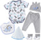 BABESIDE 6 Pcs Reborn Baby Doll Clothes for 17-22 Inch Babydolls, Dinosaurs