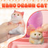 JIACAI 2pcs Favors,Pinch Gifts(2pcs Small Squishy Cat,Handmade Cute Soft Cat Funny Stress Relief Squishies for Kids