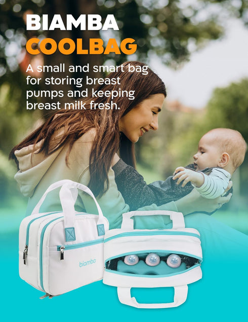 Cooling Bag Breastmilk Cooler Bag - Dedicated Storage Breast Pump Bag, Stores up to Six Bottles, Large Built