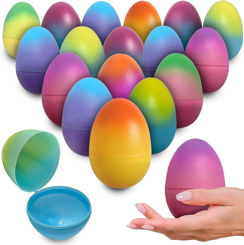 stargo 32 Pack - Plastic Easter Eggs Empty 3.2 Large Plastic Eggs Fillable