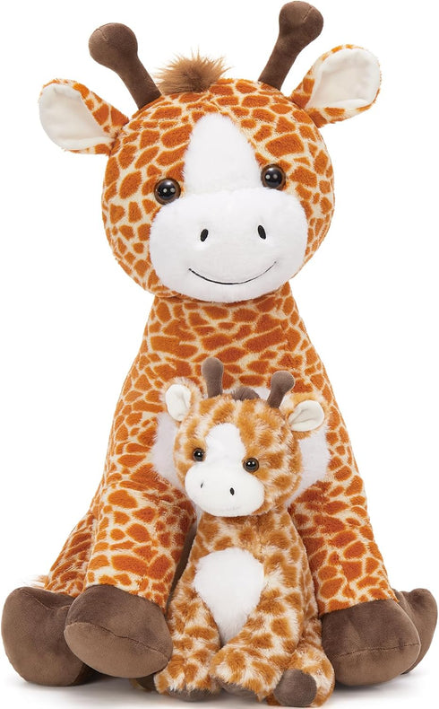 Animal,25.6in Tezituor Giraffe Stuffed Large Giraffe Plush Toy with Baby, Cute Plushies,Giraffe Plush Pillow