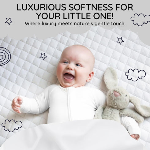 Generic Set 4-Piece Luxury Baby Gift Premium Bamboo Baby Essentials (Pajama, Blanket, Burp Cloth & Wooden Brush) Soft