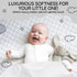 Generic Set 4-Piece Luxury Baby Gift Premium Bamboo Baby Essentials (Pajama, Blanket, Burp Cloth & Wooden Brush) Soft