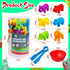 Counting Dinosaurs Toys with Matching Games, Sorting Bowls, Learning Activities for Preschool Kids 3-5 Years