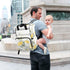 SUABO Backpack Baby Diaper Bag Yellow Purple Flower Clusters Large Bag Waterproof Travel Diaper Bags for Moms and Dads