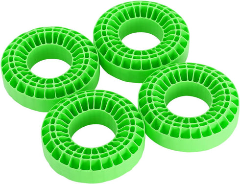 INJORA Silicone Rubber Insert Foam for 1.9" Wheel Tires, 118-122mm 4.75" OD, Large Green