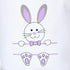 Easter Bunny Personalized Canvas Cotton Egg Bags for Kids, Rabbit Print Buckets with Fluffy Tail Gifts