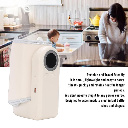 RiToEasysports 55C 2 10000mAh Bottle Warmer, Portable Milk Warmer Babies Bottle Heater Fast Heating to in Minutes