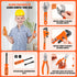 PANPAPA Toddlers-24-Piece 3-5 Tools for Toy Screwdriver & Kids Pliers Kit with Tool Bag, Realistic Construction Toys
