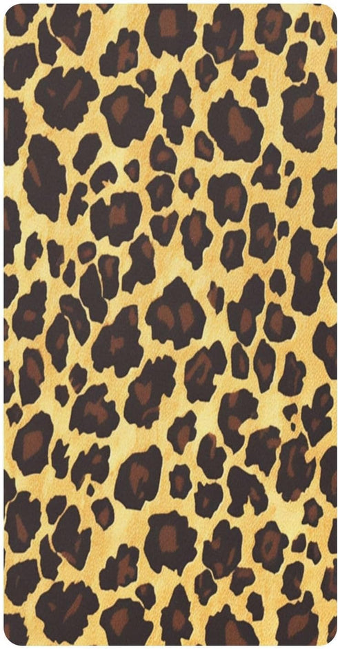 Bseiialft Brown Black Leopard Cheetah Crib Sheets for Boys Girls Soft and Breathable