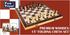 Portable Wooden Chess Set for Adults and Kids, 15" Board with Pieces & Drawstring Bag