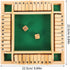 Kisangel Wooden Four-sided Flop Games Digital Wooden Board Game Parent-Child Board Game Educational Toys for Kids (Green)