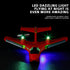 QFCST 2.4G 2 Remote Control Wireless Airplane Toy, Gravity Gliders Airplane With Lights, Rc Plane For Water Land & Air