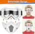 POKONBOY Detachable Masks, Tactical Mask with Goggles for Nerf Rival Blasters, Compatible with Apollo, Zeus, Khaos