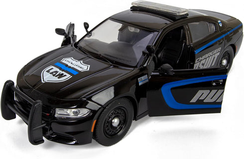 All Star Toys 2023 Charger Enforcer Police Pursuit Car 1/24 Diecast Model for Dodge Police