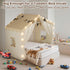 2-in-1 2 4 Windows,2 Toddlers,53" x40" 51" EagleStone Kids Tent,Large Play Tent with Padded Mat and Lights,Kids