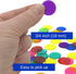 MR CHIPS Plastic Bingo Chips for Games - 150 Count Bag in Solid and Transparent Colors, Red 3/4 Inch