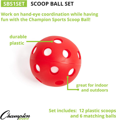 Champion Sports Scoop Ball Set