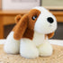 Basset PEACH CAT Hound Dog Stuffed Animal Cute Puppy Plushies Small Plush Toys Gifts for Kids White