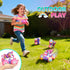 Girls,360 4WD 3 4 5 6 7 8 Unicorn Remote Control Car for Rotating Stunt RC Cars with Lights,Pink Car Toys for Kids,Fun
