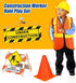 Gejoy 48 Pcs Kids Construction Birthday Party Supplies Kids Construction Hats and Vests Worker Costume Role Play Tote