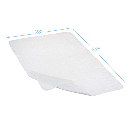 2 Pack American Baby Company Waterproof Reusable Embossed Quilt-Like Flat Crib Protective Mattress Pad Cover