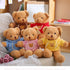 11.8 inches Teddy Bear Stuffed Animals - Soft Plush Cute Teddy Bear with Hoodie Doll for Boys Girls (Blue)